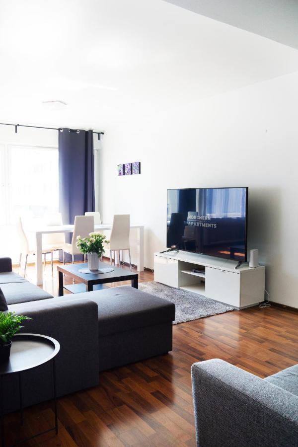 Oulu City Center 4-Room Apartment Parking エクステリア 写真