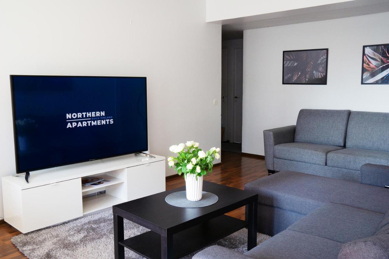 Oulu City Center 4-Room Apartment Parking エクステリア 写真