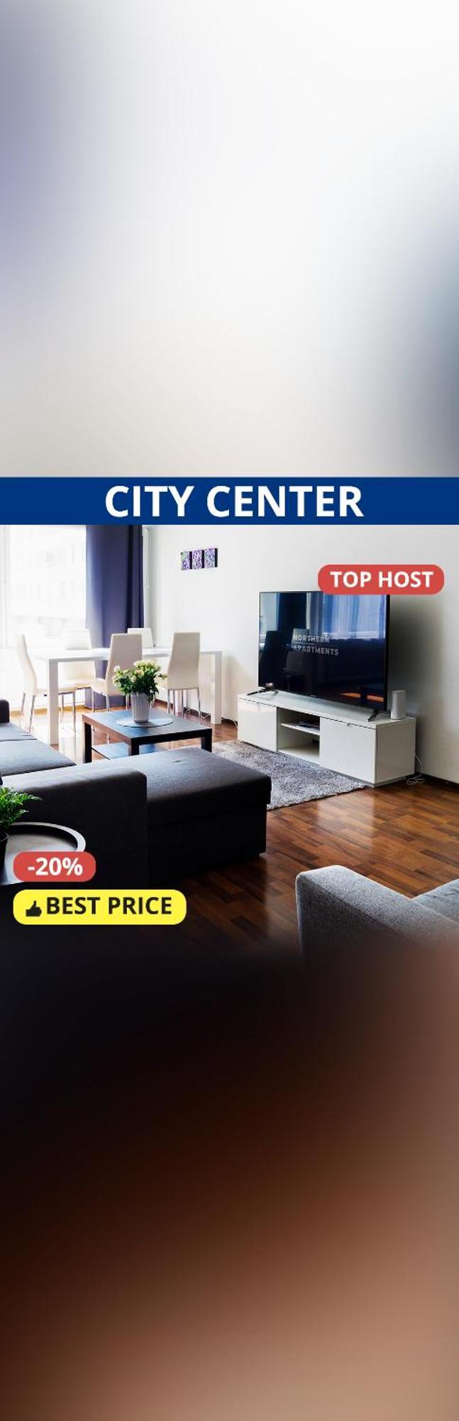 Oulu City Center 4-Room Apartment Parking エクステリア 写真
